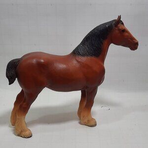 Vintage Breyer Clydesdale Mare Brown Horse 12" X 9" U.S.A.